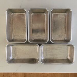 (5) NORDIC WARE Naturals 1.5 lb loaf pans